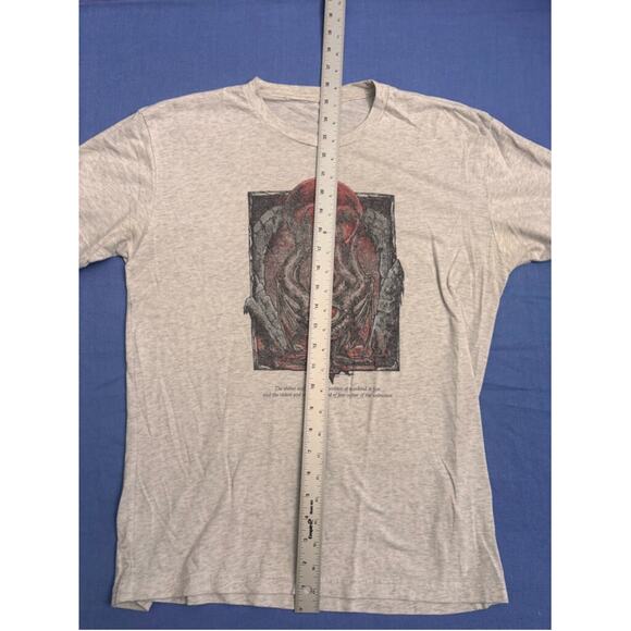 Men's Fear of the Unknown Graphic Quote T-Shirt Size M Gray - Picture 6 of 11